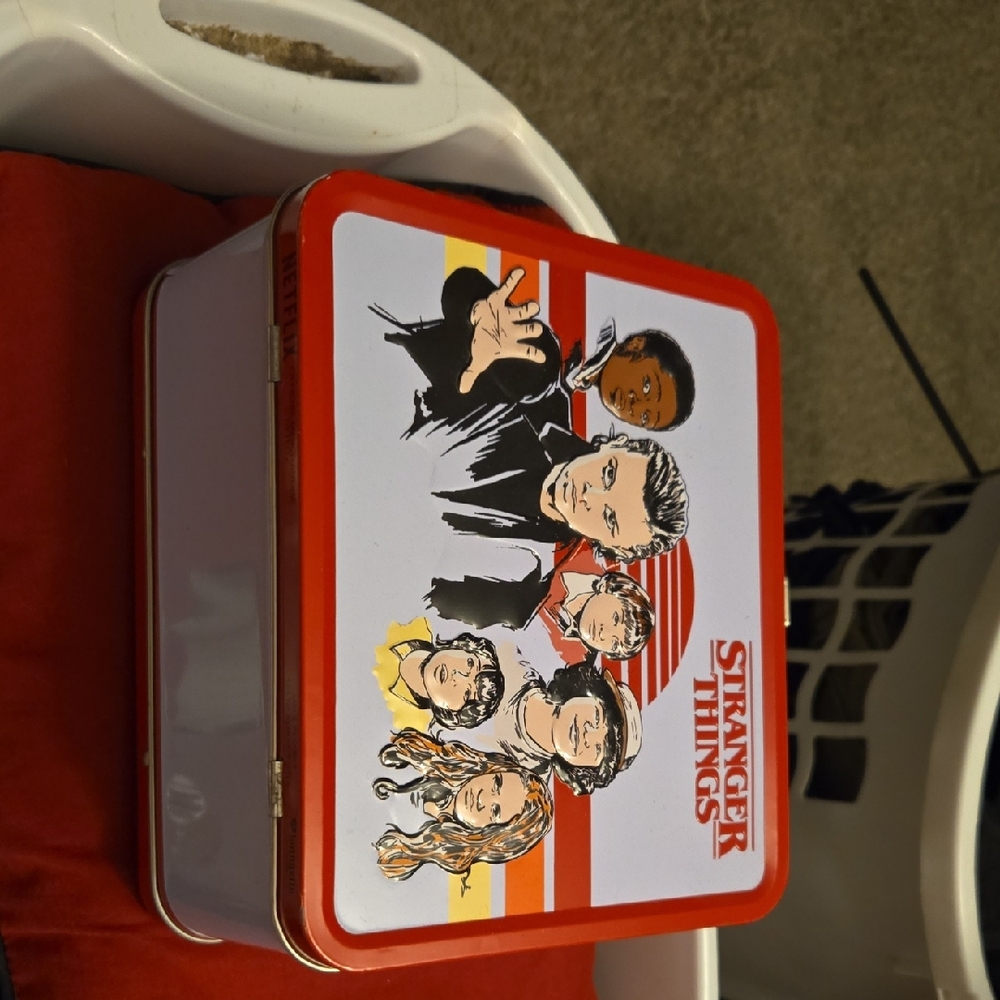 Stranger Things Red and White Lunch Box
